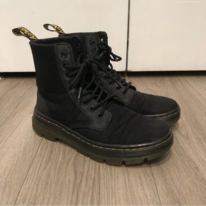 Doc Martens Combs Poly Casual Black Boots